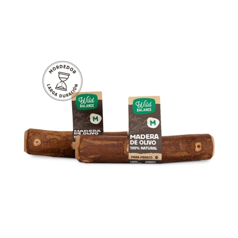 Wild Balance Mordedor Palo Madera Olivo Mordedores para Perros Patitas&co