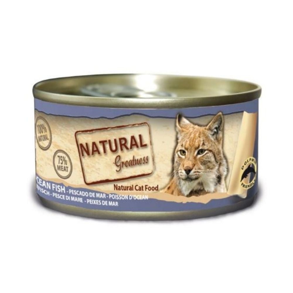 Natural Greatness Lata Pescado de Mar para Gato Comida húmeda para gatos Patitas&co
