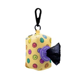 Dukier Porta Bolsas de Caca Smiley para Perro Accesorios de Paseo para Perro Patitas&co