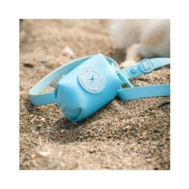 Dukier Porta Bolsas de Caca Sky Blue para Perro Accesorios de Paseo para Perro Patitas&co