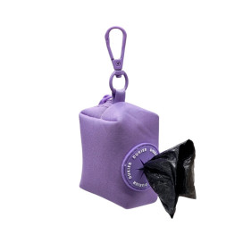 Dukier Porta Bolsas Morado para Perros Accesorios de Paseo para Perro Patitas&co
