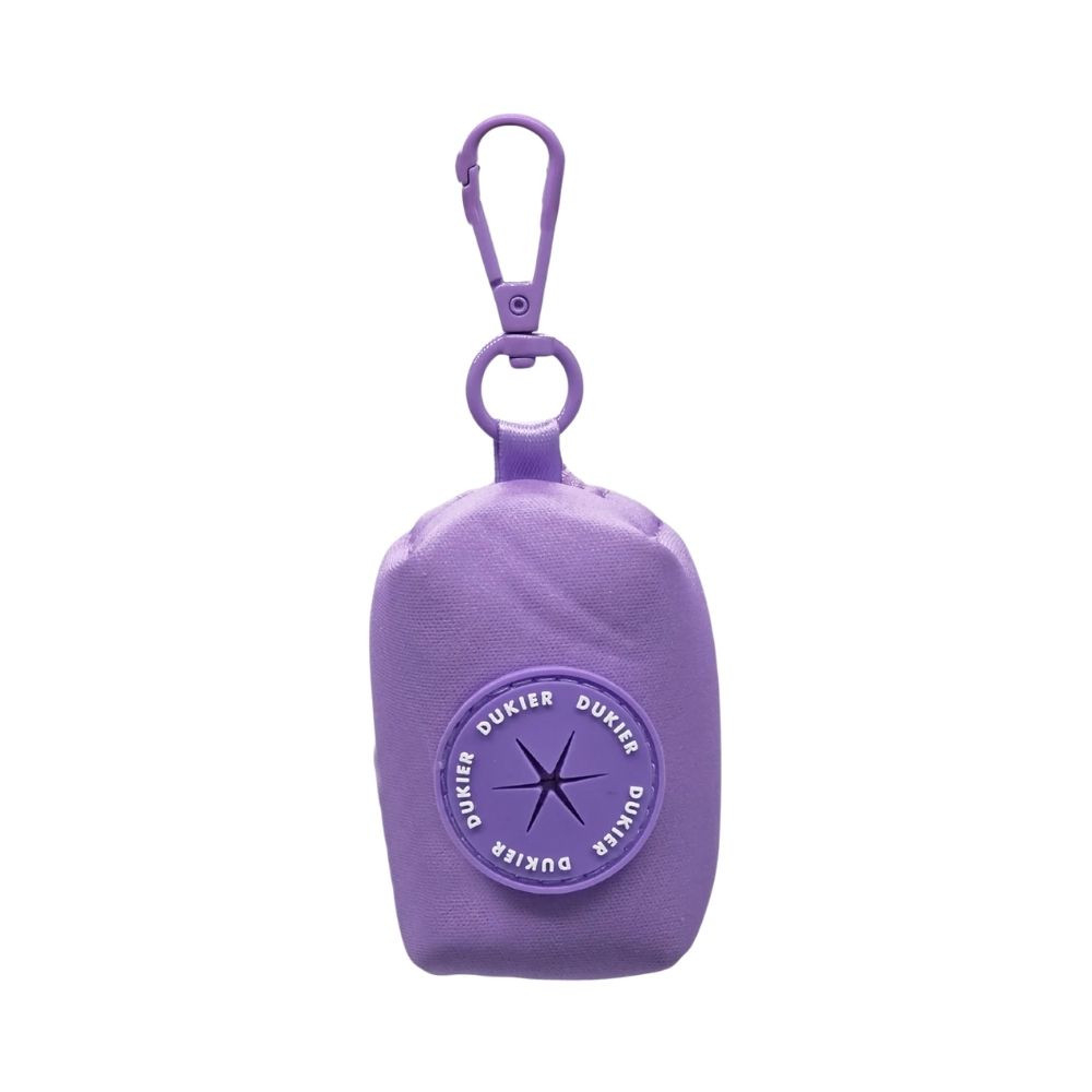 Dukier Porta Bolsas Morado para Perros Accesorios de Paseo para Perro Patitas&co