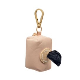 Dukier Porta Bolsas de Caca Beige para Perro Accesorios de Paseo para Perro Patitas&co
