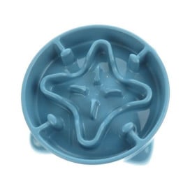 Flamingo Comedero Anti Estres Redondo Azul Perro Comederos y Bebederos para perros Patitas&co