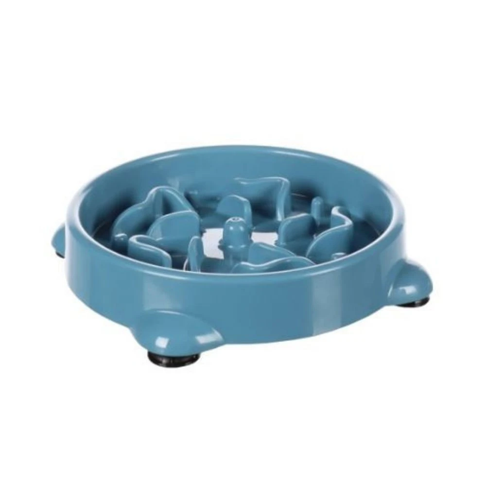 Flamingo Comedero Anti Estres Redondo Azul Perro Comederos y Bebederos para perros Patitas&co