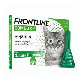 Frontline Combo 3 Pipetas Antiparasitarias para Gatos Antiparasitarios para gatos Patitas&co