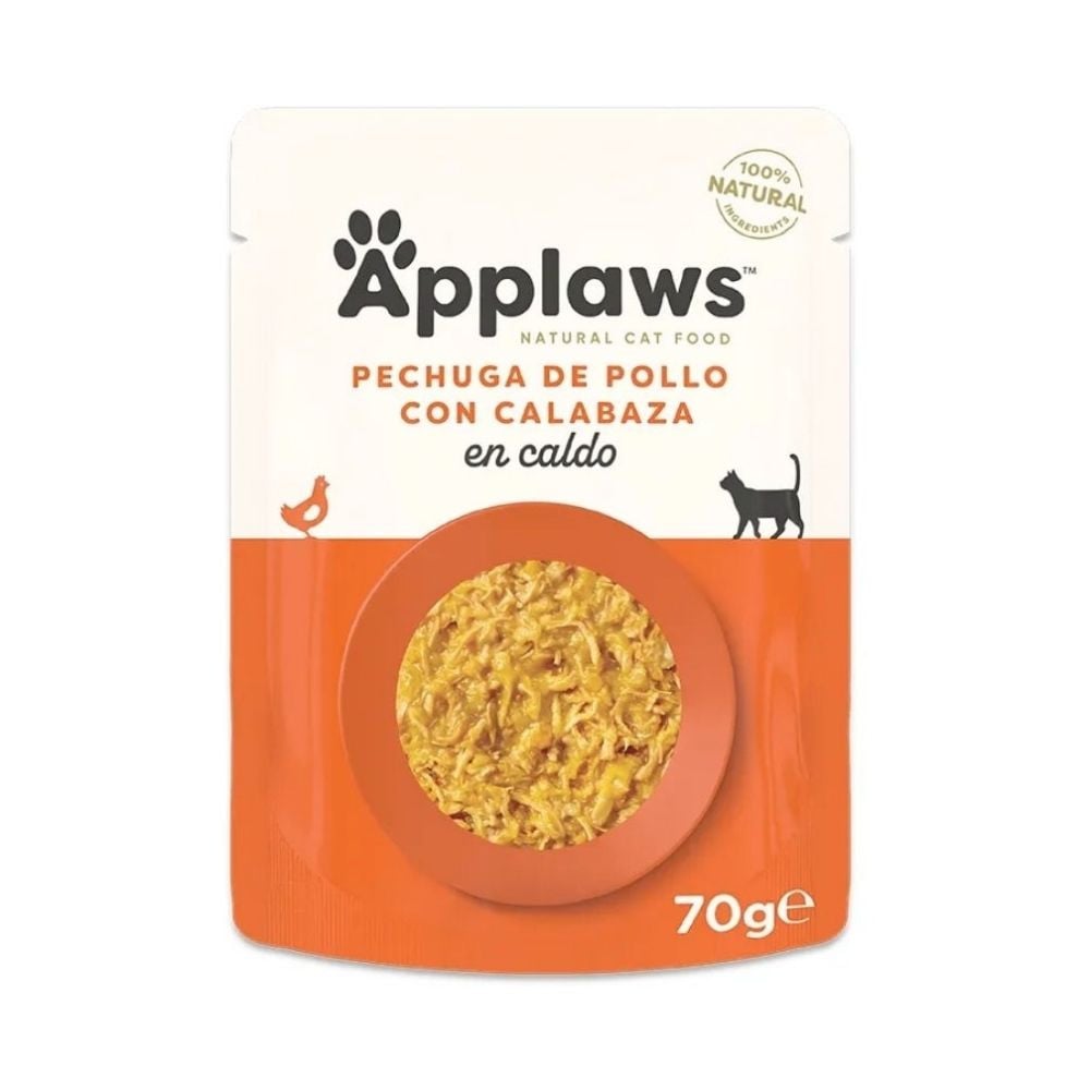 Applaws Sobre de Pollo con Calabaza para Gato Comida húmeda para gatos Patitas&co