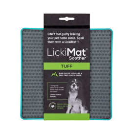 Comedero Interactivo LickiMat Soother Tuff Turquesa Comederos y Bebederos para perros Patitas&co