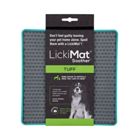 Comedero Interactivo LickiMat Soother Tuff Turquesa Comederos y Bebederos para perros Patitas&co