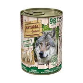 Natural Greatness Lata Monoproteico Cordero 400g Perro Comida húmeda para Perros Patitas&co