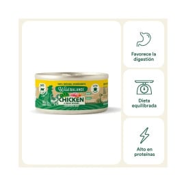 Wild Balance Lata Pollo y Verduras para Gato Filosofía BARF Comida húmeda para gatos Patitas&co