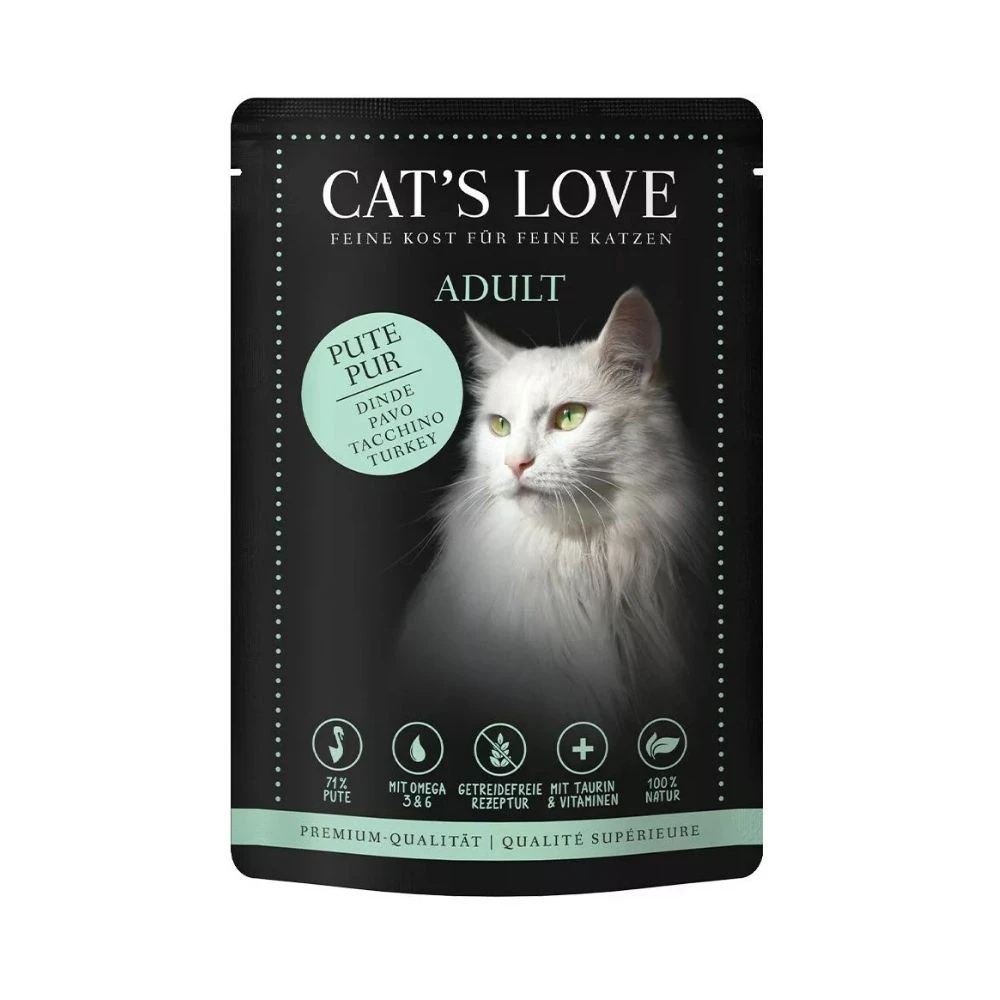 Cats Love Sobre Puro Pavo para Gato Comida húmeda para gatos Patitas&co