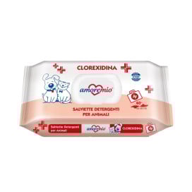Toallitas Húmedas Clorhexidina Amoremio (40uds) Cosmética natural y peluquería gatos Patitas&co