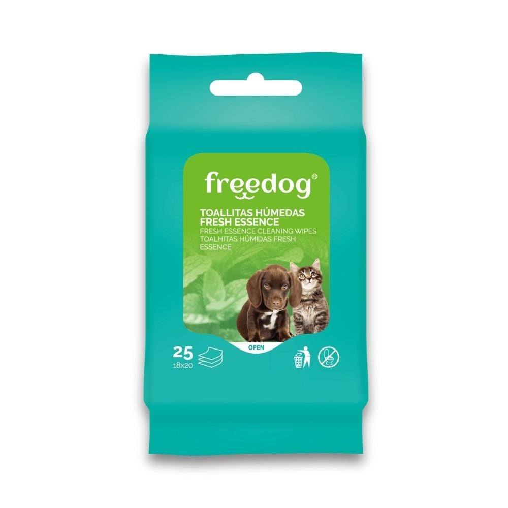 Toallitas Freedog Fresh Essence con Aloe Vera