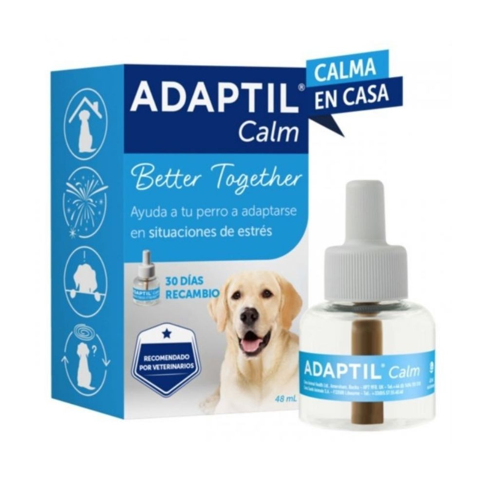 Adaptil Calm Antiestrés Recambio 48 ml Perro Feromonas y Relajantes para Perros Patitas&co