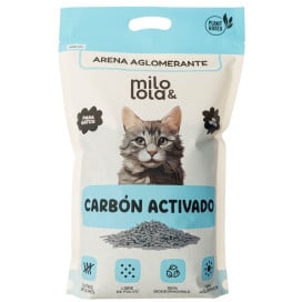 Pack 6 Arenas Milo y Lola Carbón Activado para Gato Arena para gatos Patitas&co