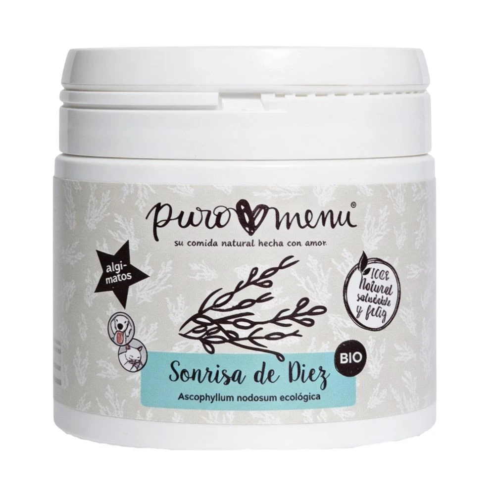 Puromenu Sonrisa de Diez (Ascophyllum Nodosum BIO) Vitaminas para Perros y otros Suplementos Patitas&co