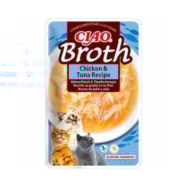 Pack 12 Sobres de Caldo Churu Ciao Broth con Atún para Gatos Packs para gatos Patitas&co