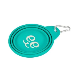 Freedog Plato Plegable de Silicona Turquesa