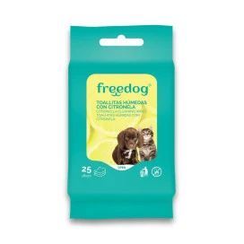 Freedog Toallitas Húmedas Citronela Pocket (25 ud) Cosmética Natural y Peluquería Perros Patitas&co