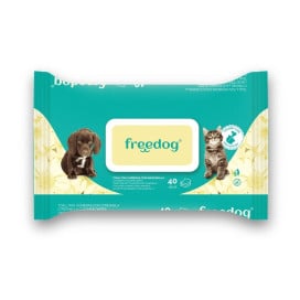 Freedog Toallitas Húmedas Manzanilla (40 ud) Cosmética Natural y Peluquería Perros Patitas&co