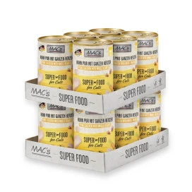Pack 12 Latas MAC´s Pollo con Corazones (12x400g) para Gato Packs para gatos Patitas&co