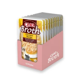 Pack 12 Caldos Churu Broth con Pollo para Gatos Packs para gatos Patitas&co