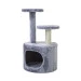 Freedog Árbol Rascador con Cueva CozyClimb Gris para Gatos