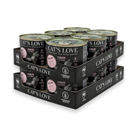 Pack 12 Latas Cats Love Junior de Pollo para Gato Packs para gatos Patitas&co