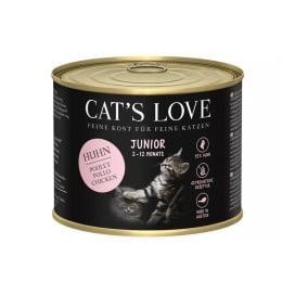 Pack 12 Latas Cats Love Junior de Pollo para Gato Packs para gatos Patitas&co