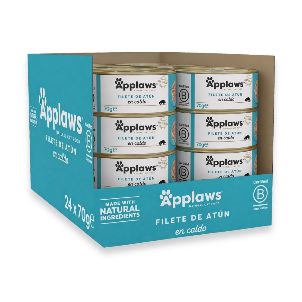 Pack 24 Latas Applaws Filete de Atún para Gato Packs para gatos Patitas&co