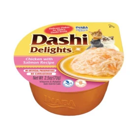 Pack 12 Tarrinas Inaba Dashi Delights Pollo con Salmón para Gatos Packs para gatos Patitas&co