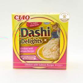 Pack 12 Tarrinas Inaba Dashi Delights Pollo con Salmón para Gatos Packs para gatos Patitas&co