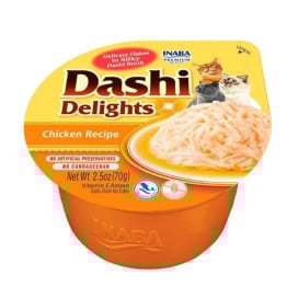 Pack 12 Tarrinas Inaba Dashi Delights de Pollo para Gatos Packs para gatos Patitas&co