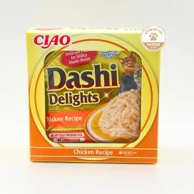 Pack 12 Tarrinas Inaba Dashi Delights de Pollo para Gatos Packs para gatos Patitas&co