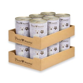 Pack 12 Latas Puromenu Banquete de Conejo para Perro Packs para Perros Patitas&co