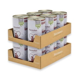 Pack 12 Latas Herrmann´s Bio Puro Conejo Packs para Perros Patitas&co