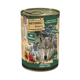 Natural Greatness Lata Cordero con Papaya y Arándanos 400g Perro