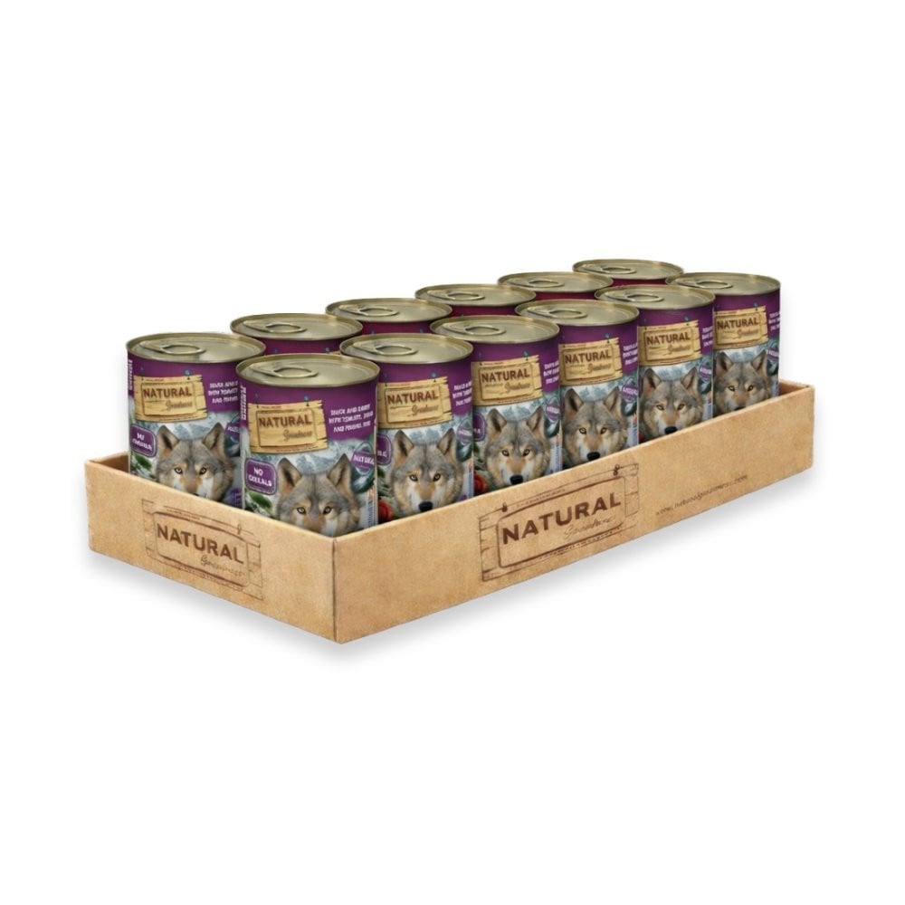 Pack 12 Latas Natural Greatness Pato y Conejo para Perro Packs para Perros Patitas&co
