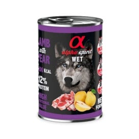 Pack 12 Latas Alpha Spirit Cordero con Pera para Perro Packs para Perros Patitas&co
