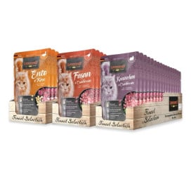 Pack 48 Sobres Leonardo Delicias Campestres (3x16) Packs para gatos Patitas&co