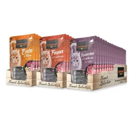 Pack 48 Sobres Leonardo Delicias Campestres (3x16) Packs para gatos Patitas&co
