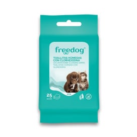 Toallitas Freedog Clorhexidina Perros y Gatos Higiene y salud Perros Patitas&co