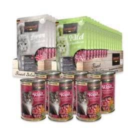 Pack Leonardo Esencia Salvaje (32 sobres + 6 latas) Packs para gatos Patitas&co