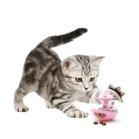 Catit Bola Dispensadora de Snacks Rosa para Gatos Juguetes para gatos Patitas&co