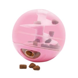 Catit Bola Dispensadora de Snacks Rosa para Gatos Juguetes para gatos Patitas&co