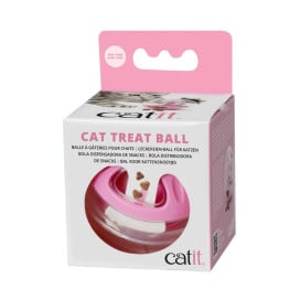 Catit Bola Dispensadora de Snacks Rosa para Gatos Juguetes para gatos Patitas&co