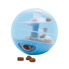 Catit Bola Dispensadora de Snacks Azul para Gatos Juguetes para gatos Patitas&co