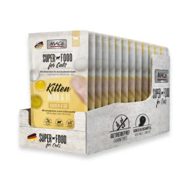 Pack 12 Sobres MAC´s Pollo y Huevo para Gatito Packs para gatos Patitas&co