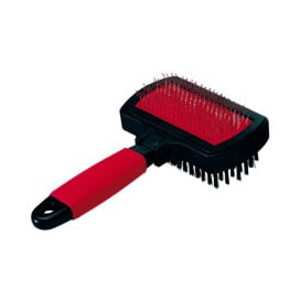 Ferplast Cepillo de Doble Carda GRO 5982 Cosmética Natural y Peluquería Perros Patitas&co